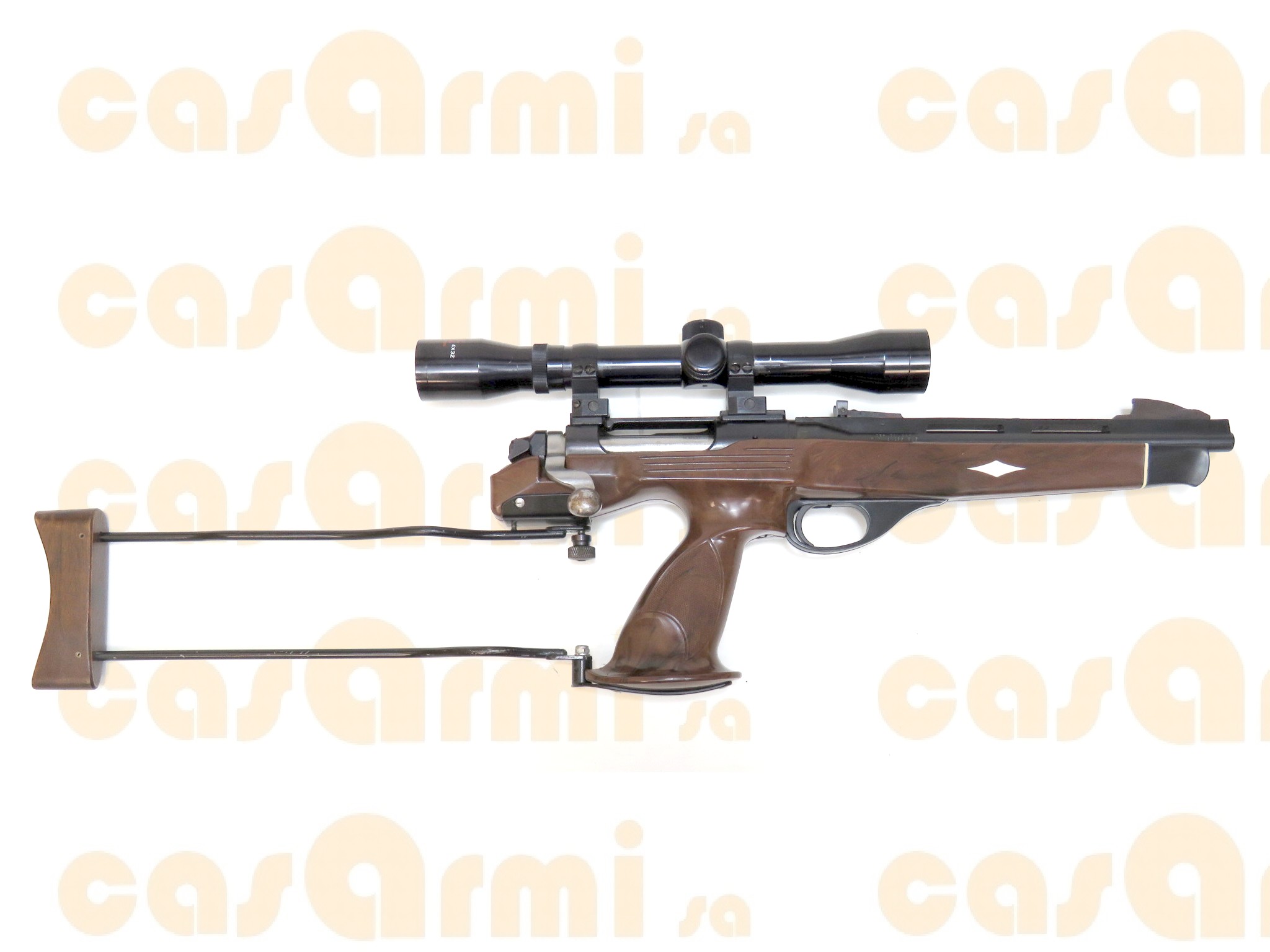 Remington mod. XP-100, con calcio ribaltabile .221